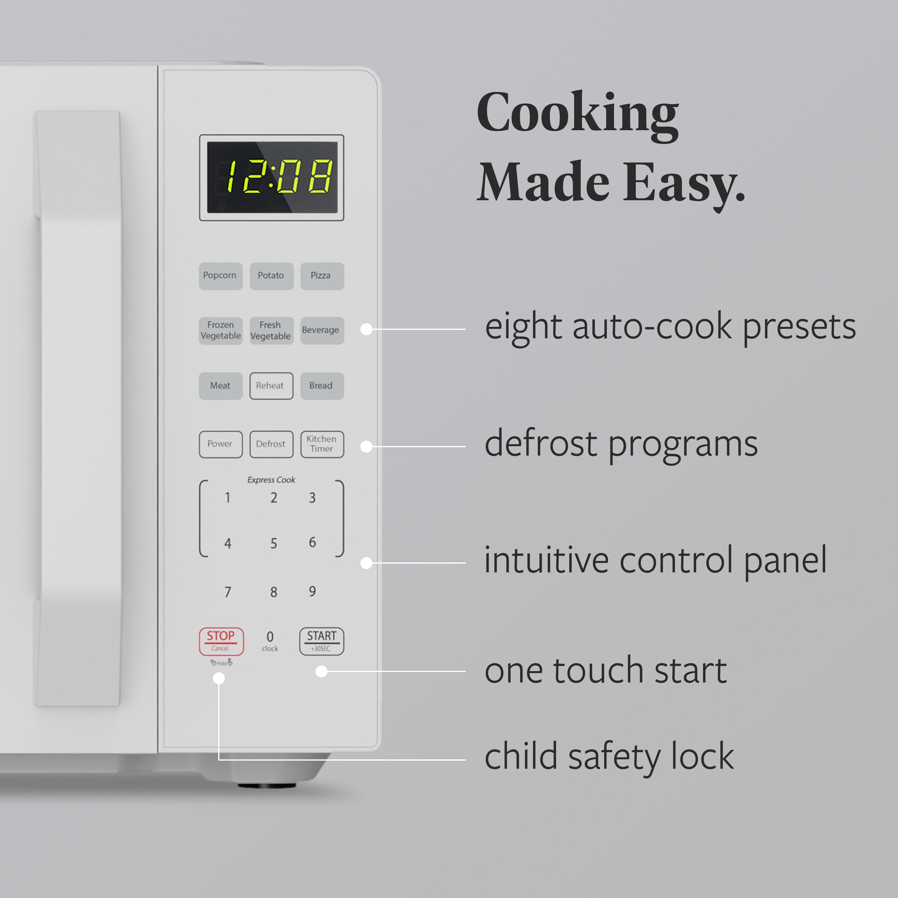 Farberware 700-Watt Kompakt-Mikrowelle für die Arbeitsplatte