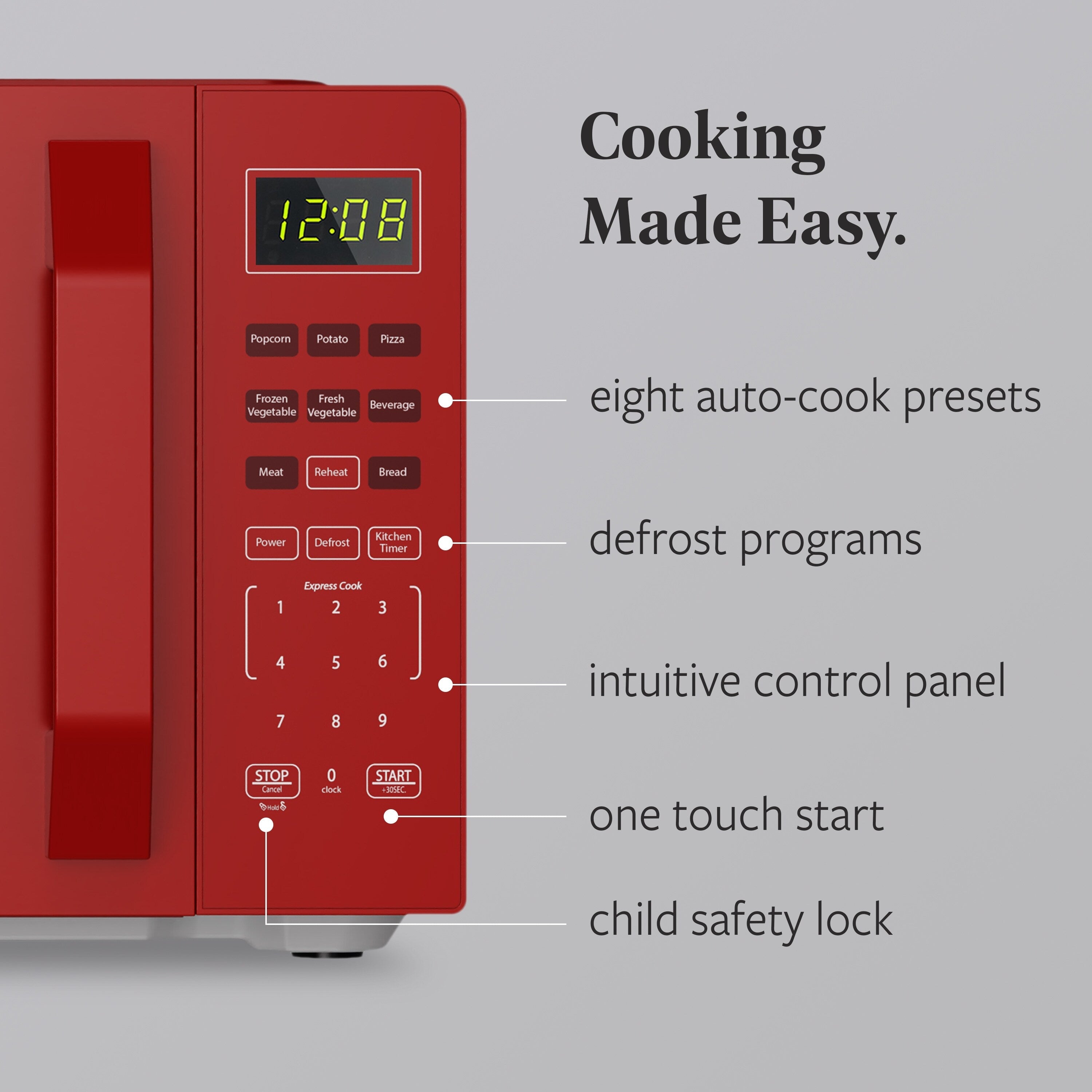 Farberware 700-Watt Kompakt-Mikrowelle für die Arbeitsplatte