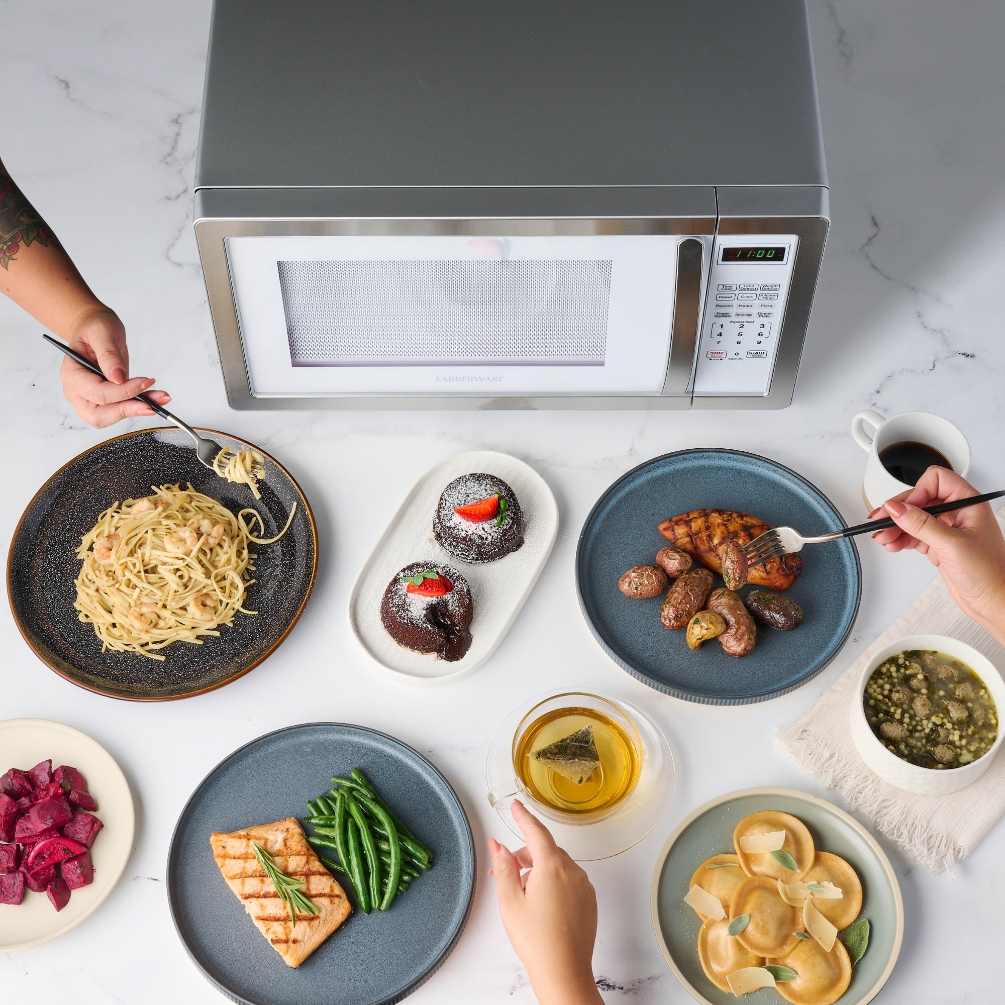 Farberware Classic Mikrowellenofen, 1,1 Kubikfuß, 1000 Watt