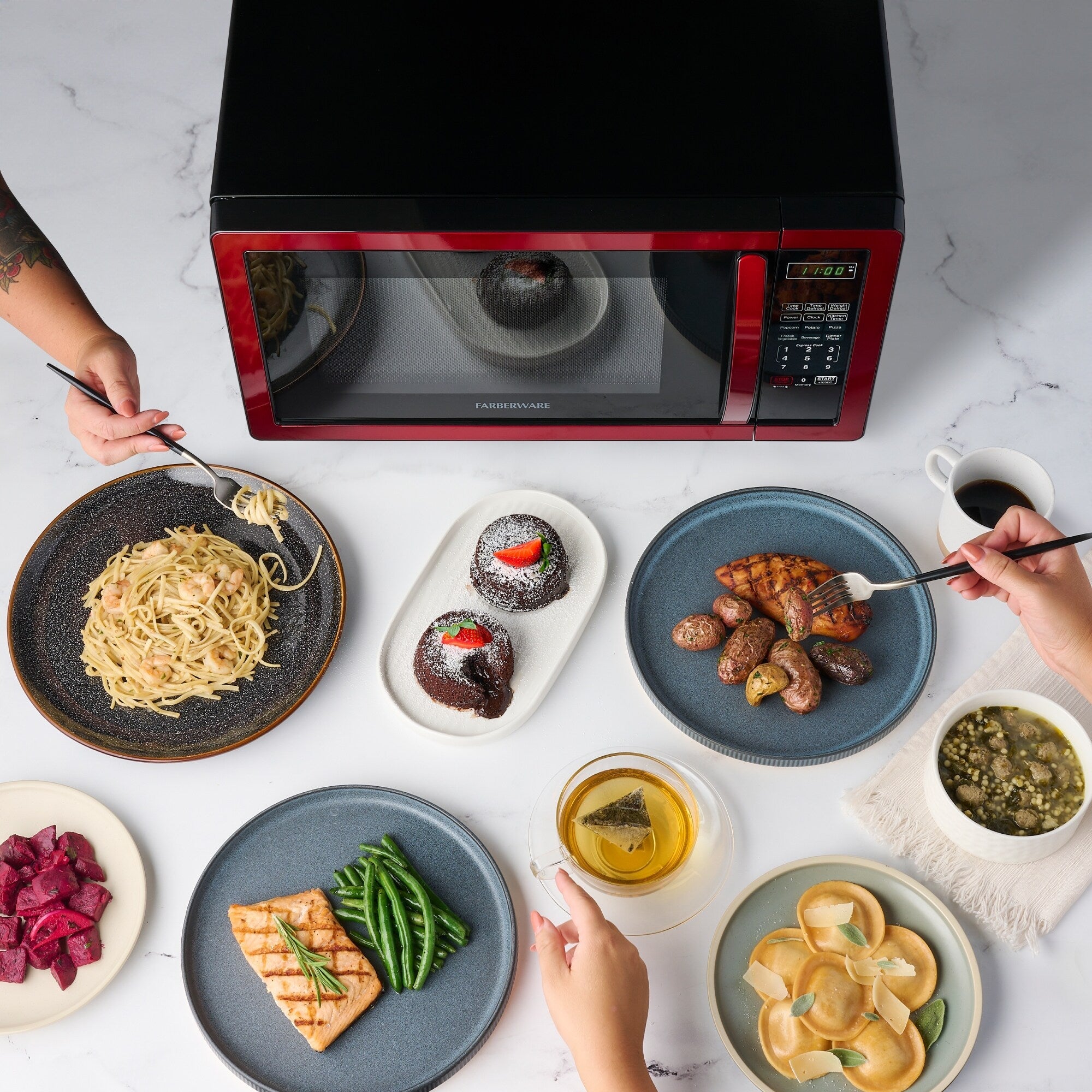 Farberware Classic Mikrowellenofen, 1,1 Kubikfuß, 1000 Watt