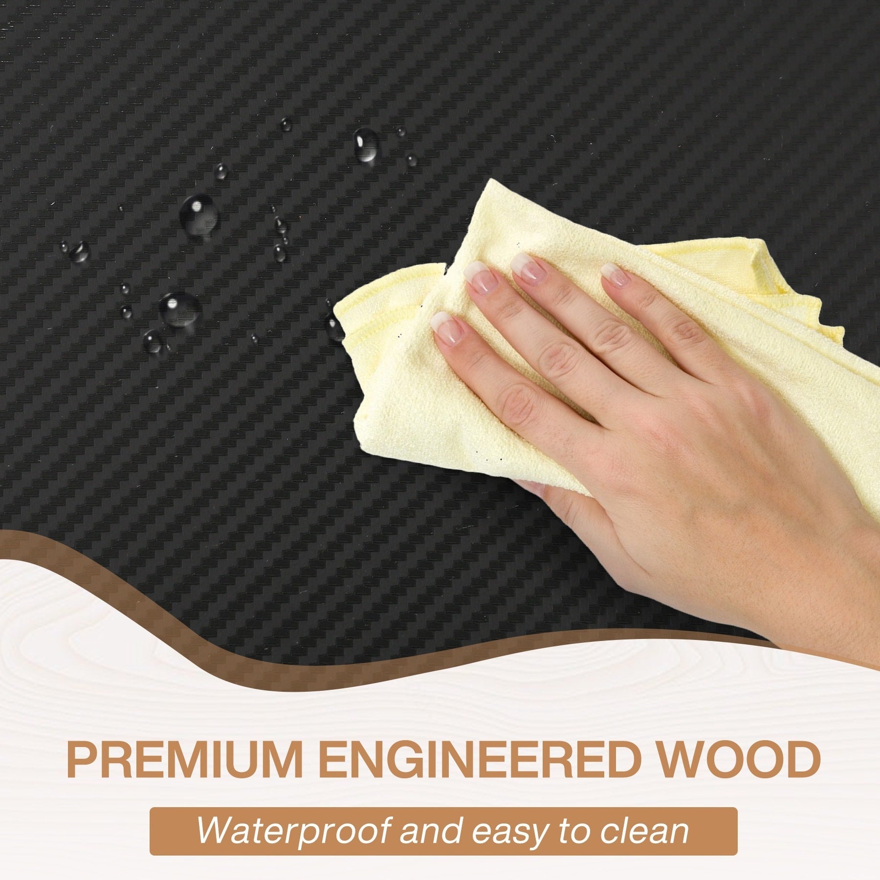 Esstisch im Landhausstil für 6 Personen, 70,8 Zoll (180 cm) rechteckiger Küchentisch aus Holz