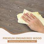 Esstisch im Landhausstil für 6 Personen, 70,8 Zoll (180 cm) rechteckiger Küchentisch aus Holz