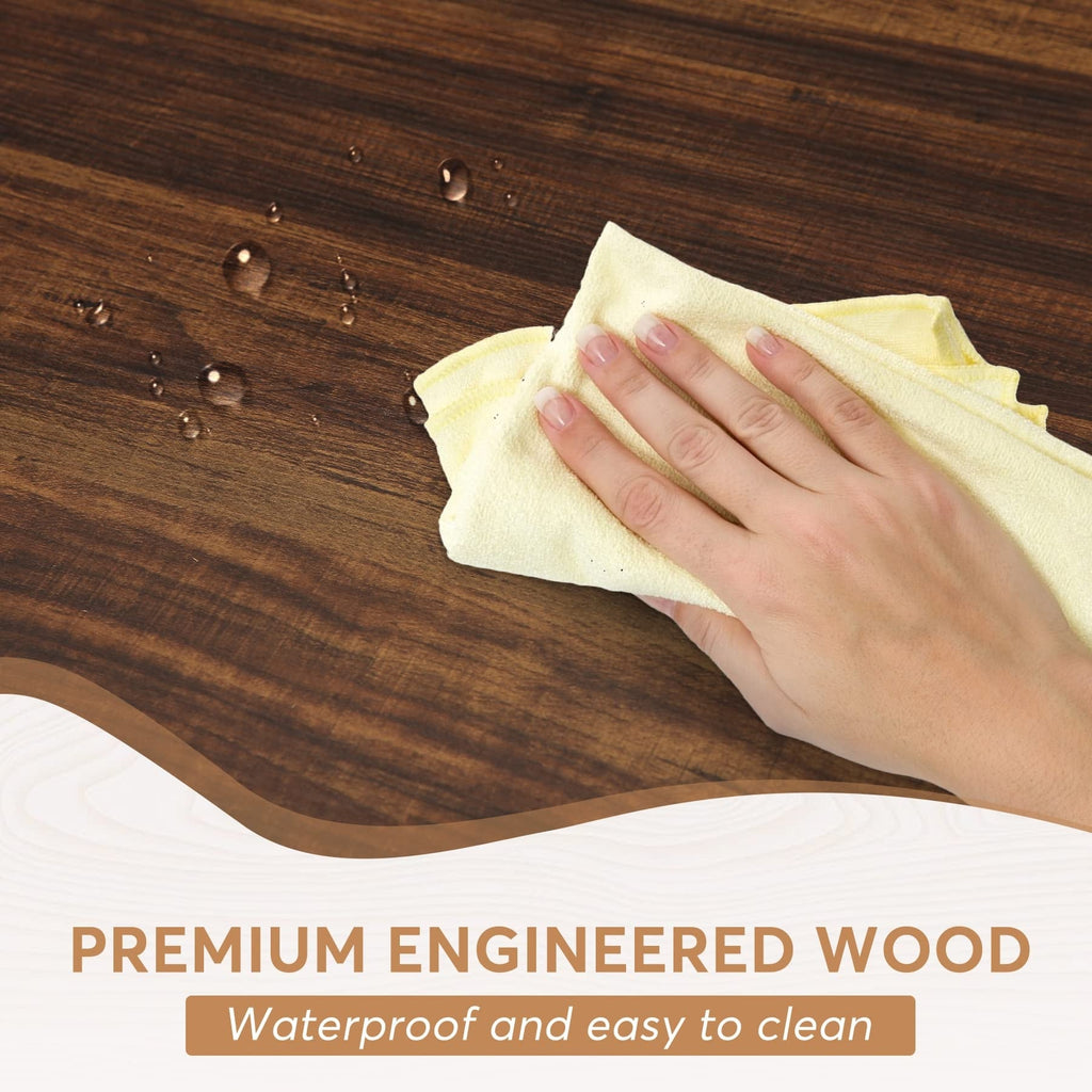 Esstisch im Landhausstil für 6 Personen, 70,8 Zoll (180 cm) rechteckiger Küchentisch aus Holz