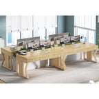 Landhaus-Schreibtisch für das Homeoffice, Aktenschublade, Monitorständer, Steckdose