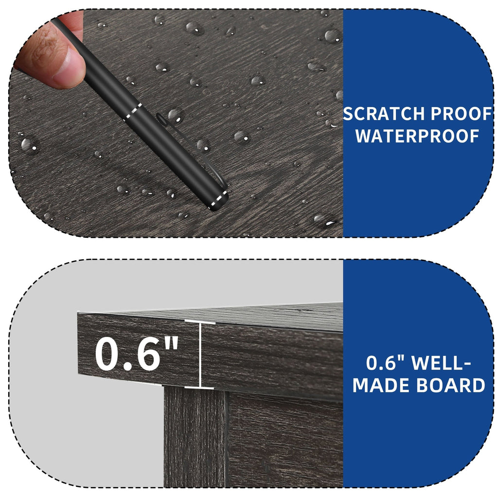 TV-Ständer im Landhausstil für Fernseher bis zu 65 Zoll mit Türen und offenen Regalen, Medienkonsole mit Steckdose