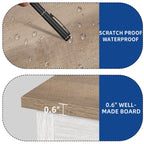 TV-Ständer im Landhausstil für Fernseher bis zu 65 Zoll mit Türen und offenen Regalen, Medienkonsole mit Steckdose