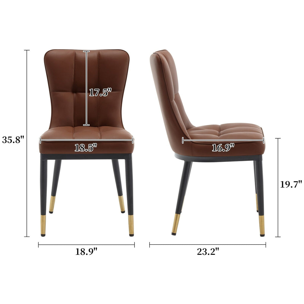 Esszimmerstühle mit Kunstlederbezug, 2er-Set (4er-Pack)
