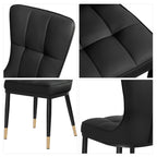 Esszimmerstühle mit Kunstlederbezug, 2er-Set (4er-Pack)