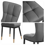 Esszimmerstühle mit Kunstlederbezug, 2er-Set (4er-Pack)