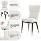Esszimmerstühle mit Kunstlederbezug, 2er-Set (4er-Pack)