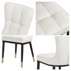 Esszimmerstühle mit Kunstlederbezug, 2er-Set (4er-Pack)