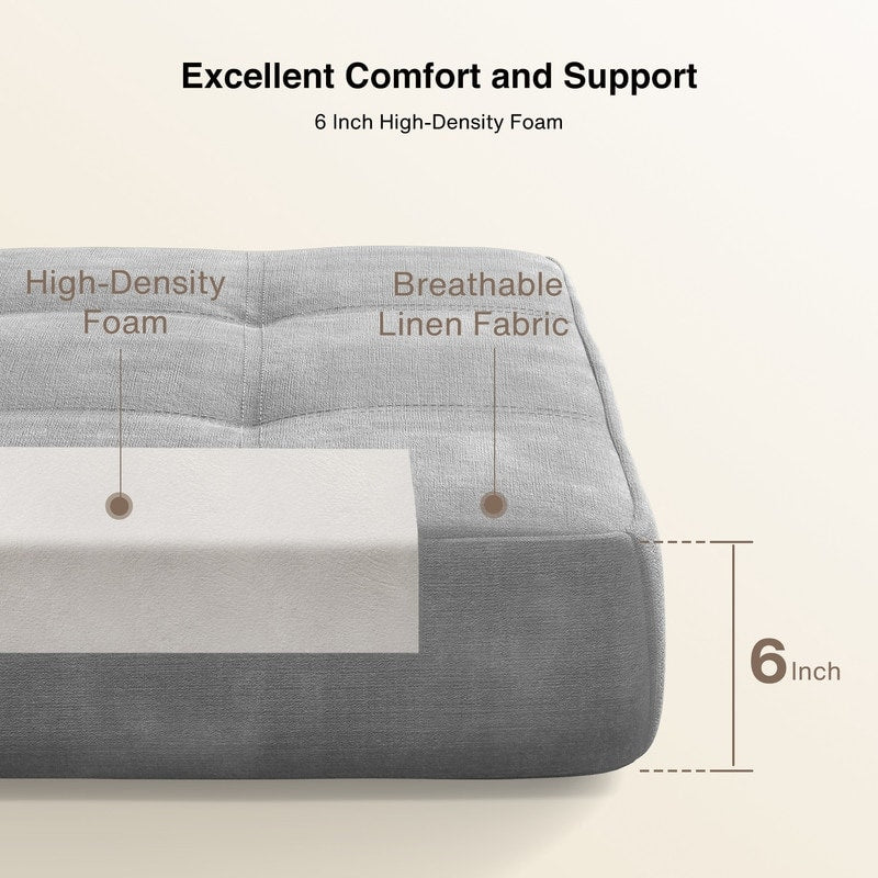 3-in-1-Verwandlungssessel: Klappstuhl, ausklappbare Liege und Schlaffunktion