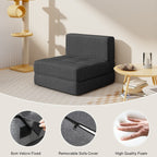 3-in-1-Verwandlungssessel: Klappstuhl, ausklappbare Liege und Schlaffunktion