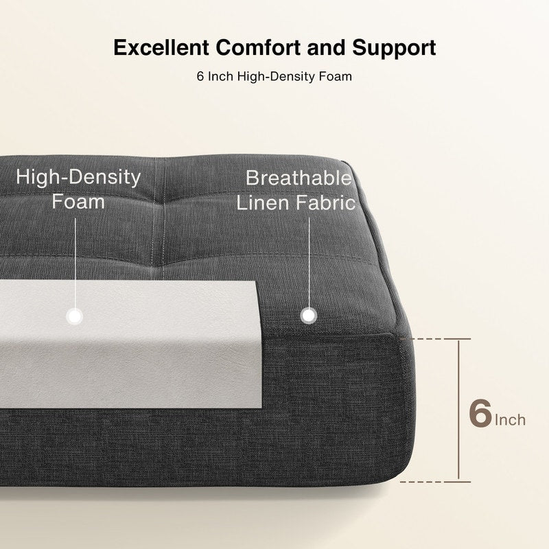 3-in-1-Verwandlungssessel: Klappstuhl, ausklappbare Liege und Schlaffunktion