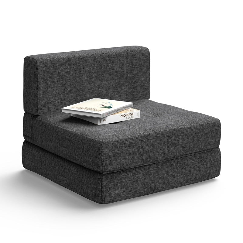 3-in-1-Verwandlungssessel: Klappstuhl, ausklappbare Liege und Schlaffunktion