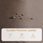 Gepolsterter, rechteckiger Aufbewahrungshocker (50,3 x 17,5 x 18 cm) – Kunstleder