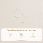 Gepolsterter, rechteckiger Aufbewahrungshocker (50,3 x 17,5 x 18 cm) – Kunstleder