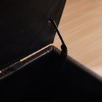 Gepolsterter, rechteckiger Aufbewahrungshocker (50,3 x 17,5 x 18 cm) – Kunstleder