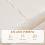 Gepolsterter, rechteckiger Aufbewahrungshocker (50,3 x 17,5 x 18 cm) – Kunstleder