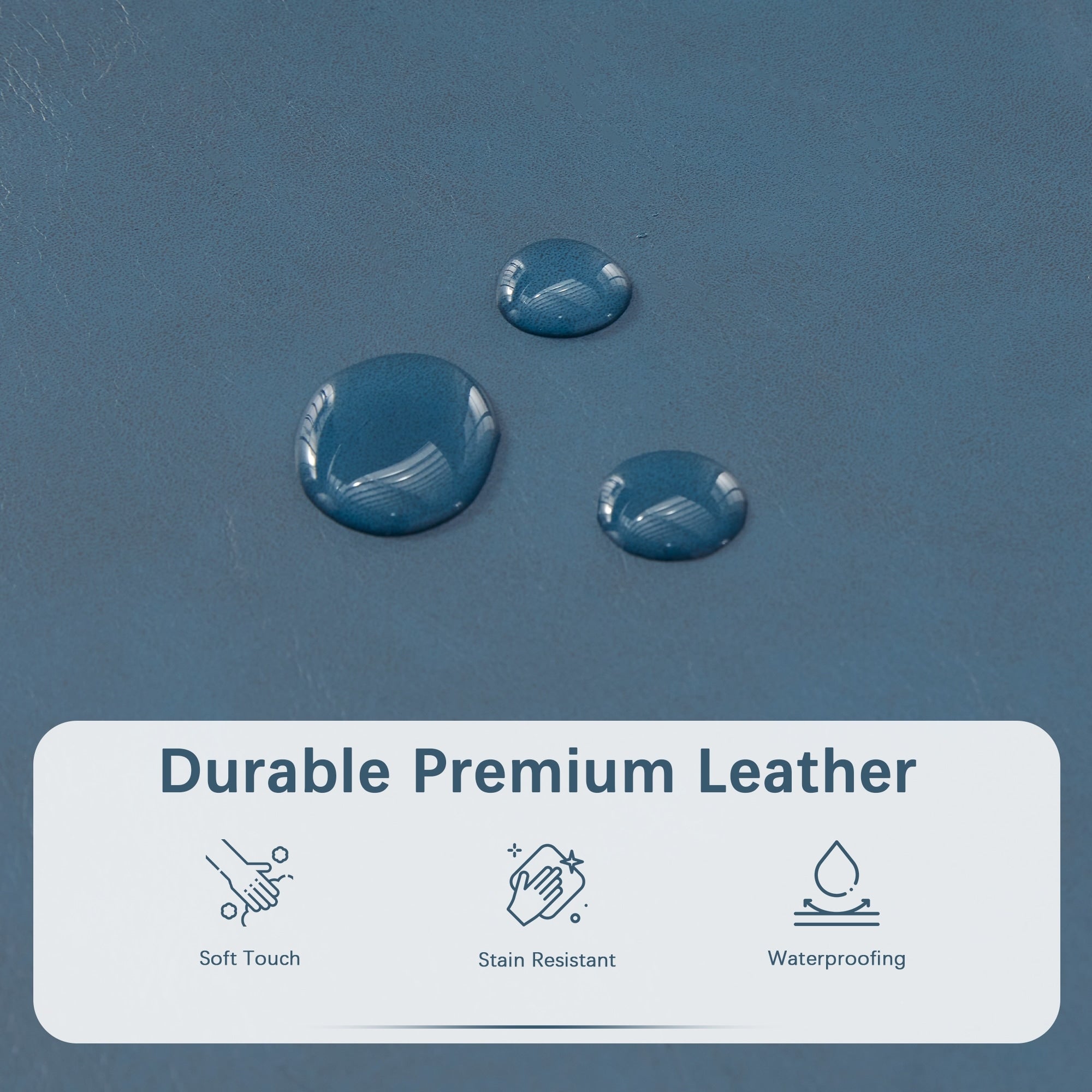 Gepolsterter, rechteckiger Aufbewahrungshocker (50,3 x 17,5 x 18 cm) – Kunstleder