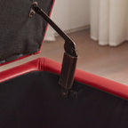 Gepolsterter, rechteckiger Aufbewahrungshocker (50,3 x 17,5 x 18 cm) – Kunstleder