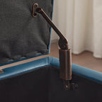 Gepolsterter, rechteckiger Aufbewahrungshocker (50,3 x 17,5 x 18 cm) – Kunstleder