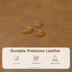 Gepolsterter, rechteckiger Aufbewahrungshocker (50,3 x 17,5 x 18 cm) – Kunstleder