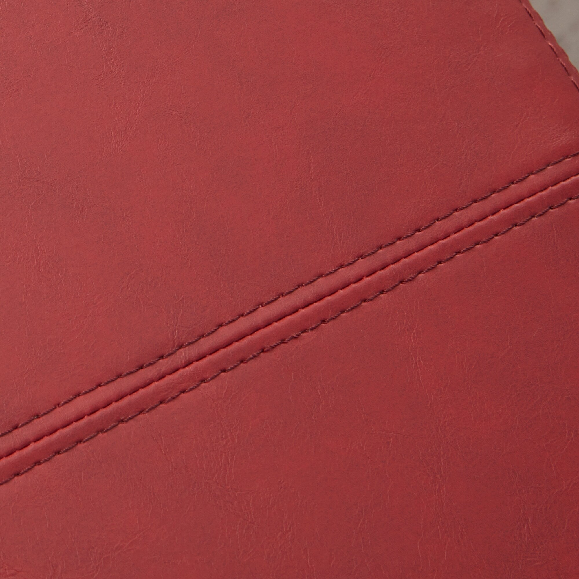 Gepolsterter, rechteckiger Aufbewahrungshocker (50,3 x 17,5 x 18 cm) – Kunstleder