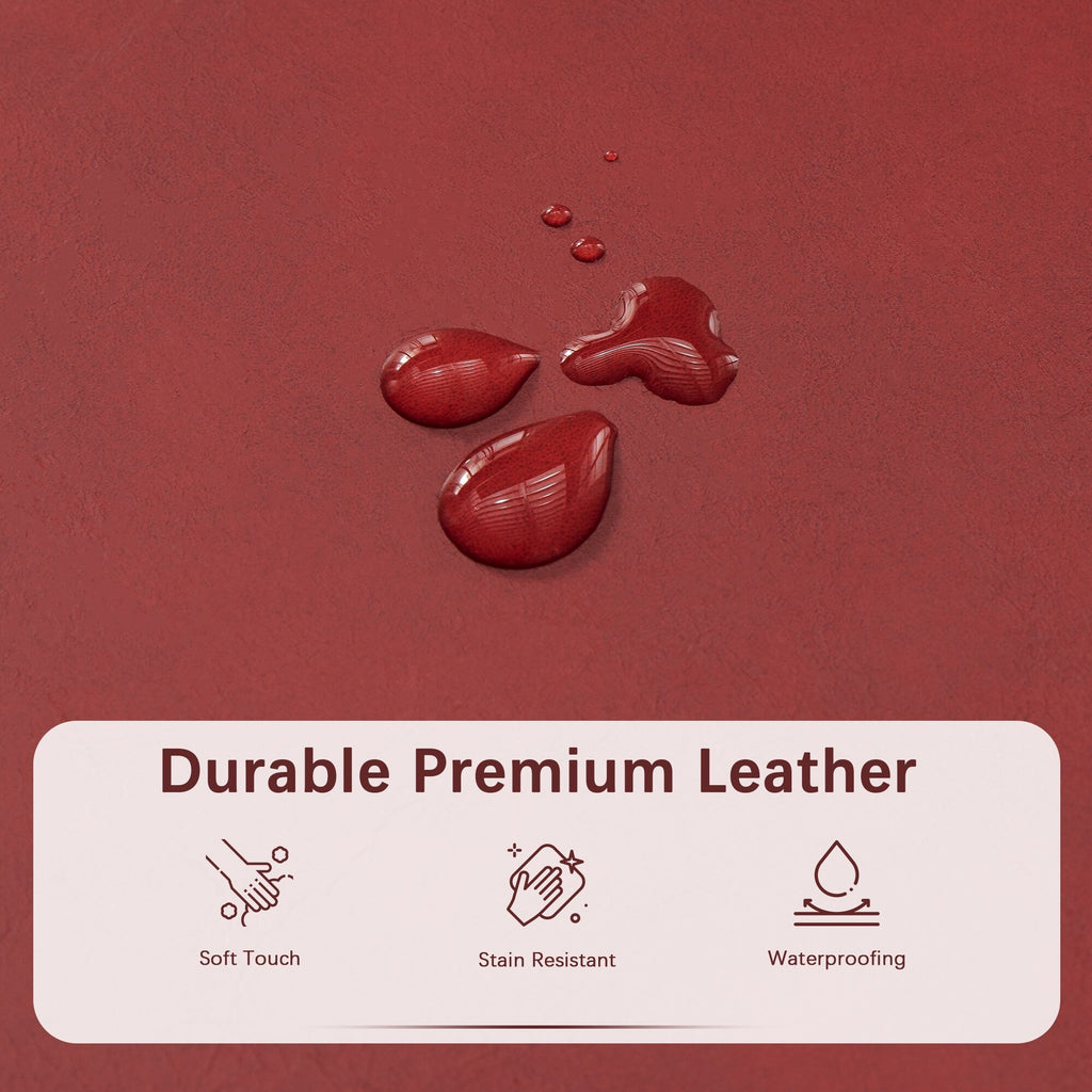 Gepolsterter, rechteckiger Aufbewahrungshocker (50,3 x 17,5 x 18 cm) – Kunstleder