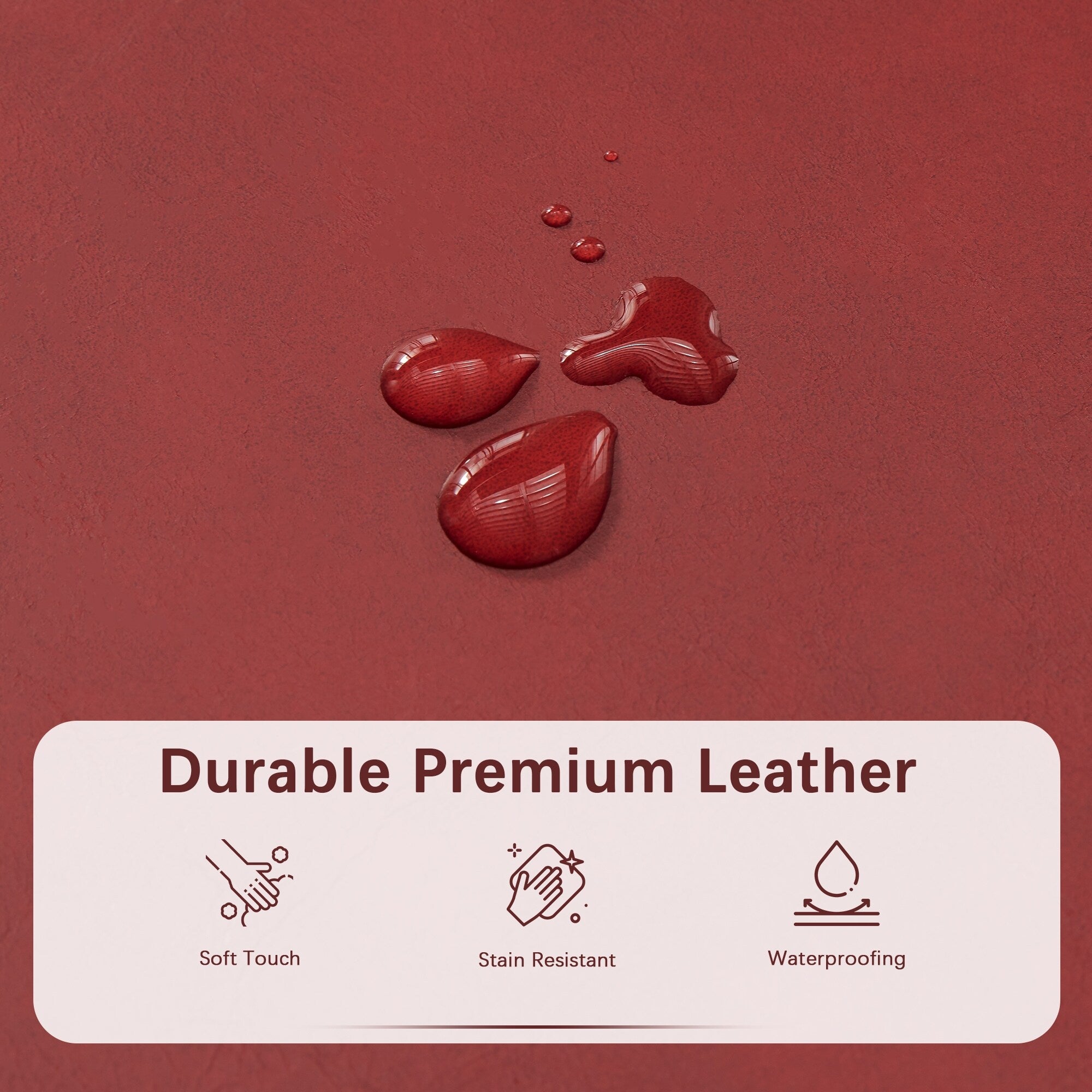 Gepolsterter, rechteckiger Aufbewahrungshocker (50,3 x 17,5 x 18 cm) – Kunstleder