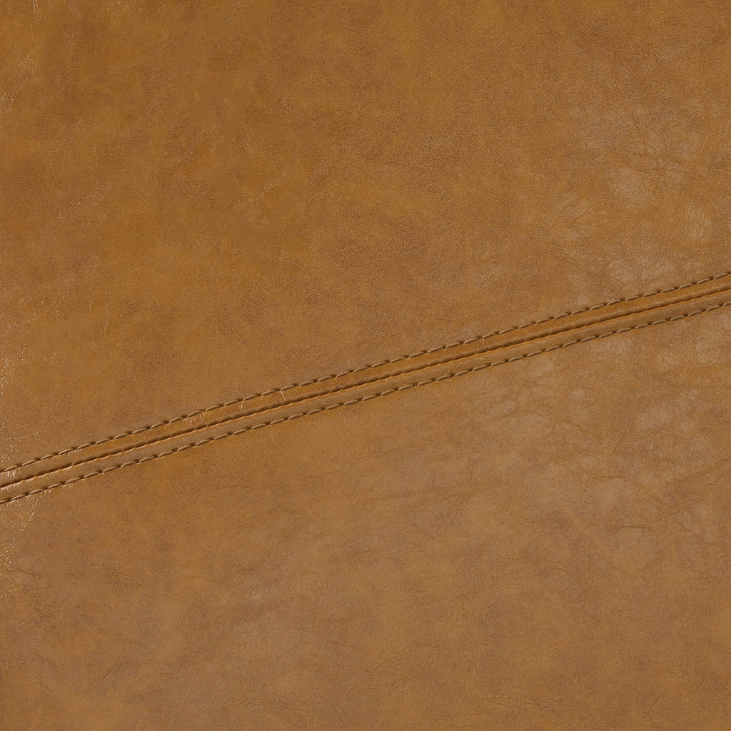 Gepolsterter, rechteckiger Aufbewahrungshocker (50,3 x 17,5 x 18 cm) – Kunstleder