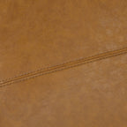 Gepolsterter, rechteckiger Aufbewahrungshocker (50,3 x 17,5 x 18 cm) – Kunstleder