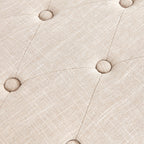 Schuhbank mit Stauraum, Stoffbezug, Massivholz, 43 Zoll (ca. 109 cm) lange, gepolsterte Bank für Wohnzimmer und Schlafzimmer