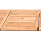 Amazonia 11-teiliges FSC-zertifiziertes Teakholz-Gartenmöbelset – für 10 bis 11 Personen