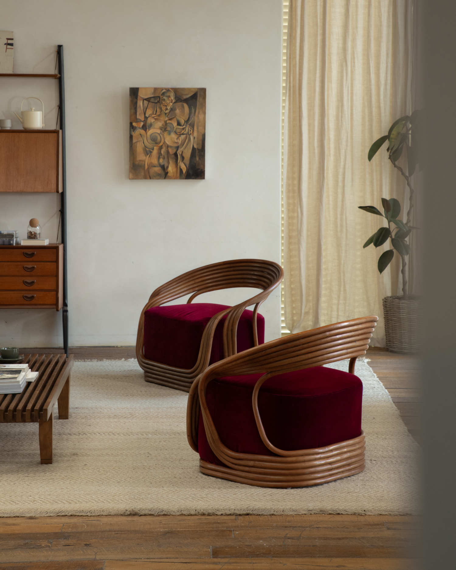 Undina Rattan-Loungesessel