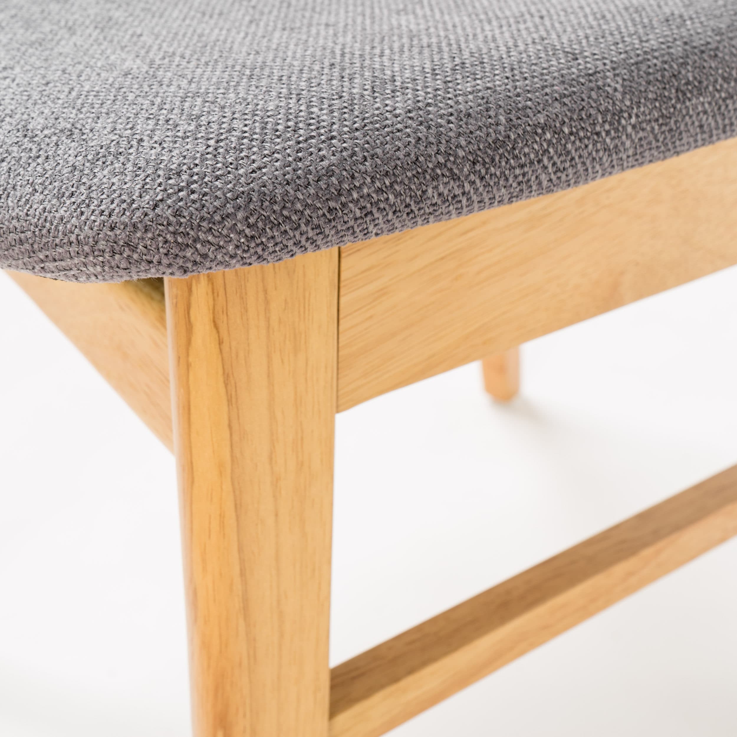 Abrielle Esszimmerstuhl im Mid-Century-Modern-Stil aus gepolstertem Gummibaumholz (2er-Set) von Christopher Knight Home