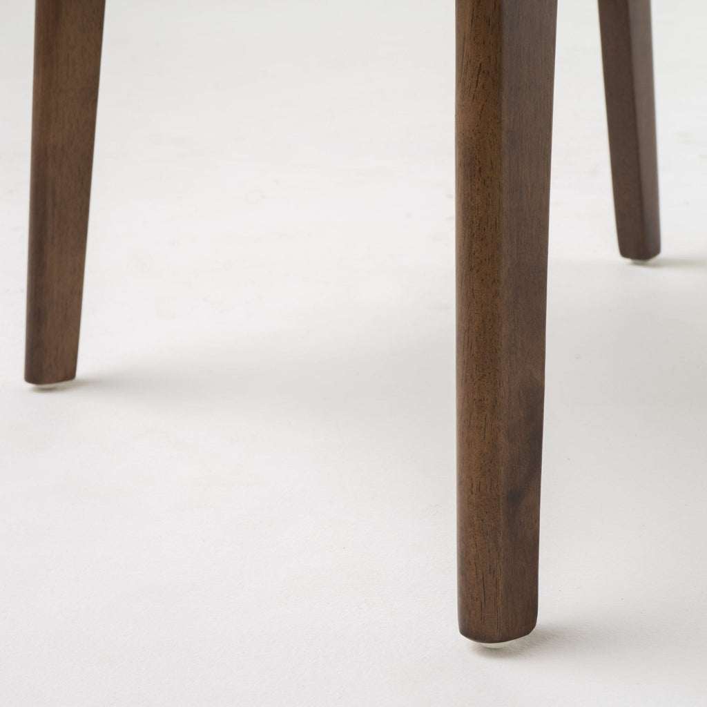 Abrielle Esszimmerstuhl im Mid-Century-Modern-Stil aus gepolstertem Gummibaumholz (2er-Set) von Christopher Knight Home