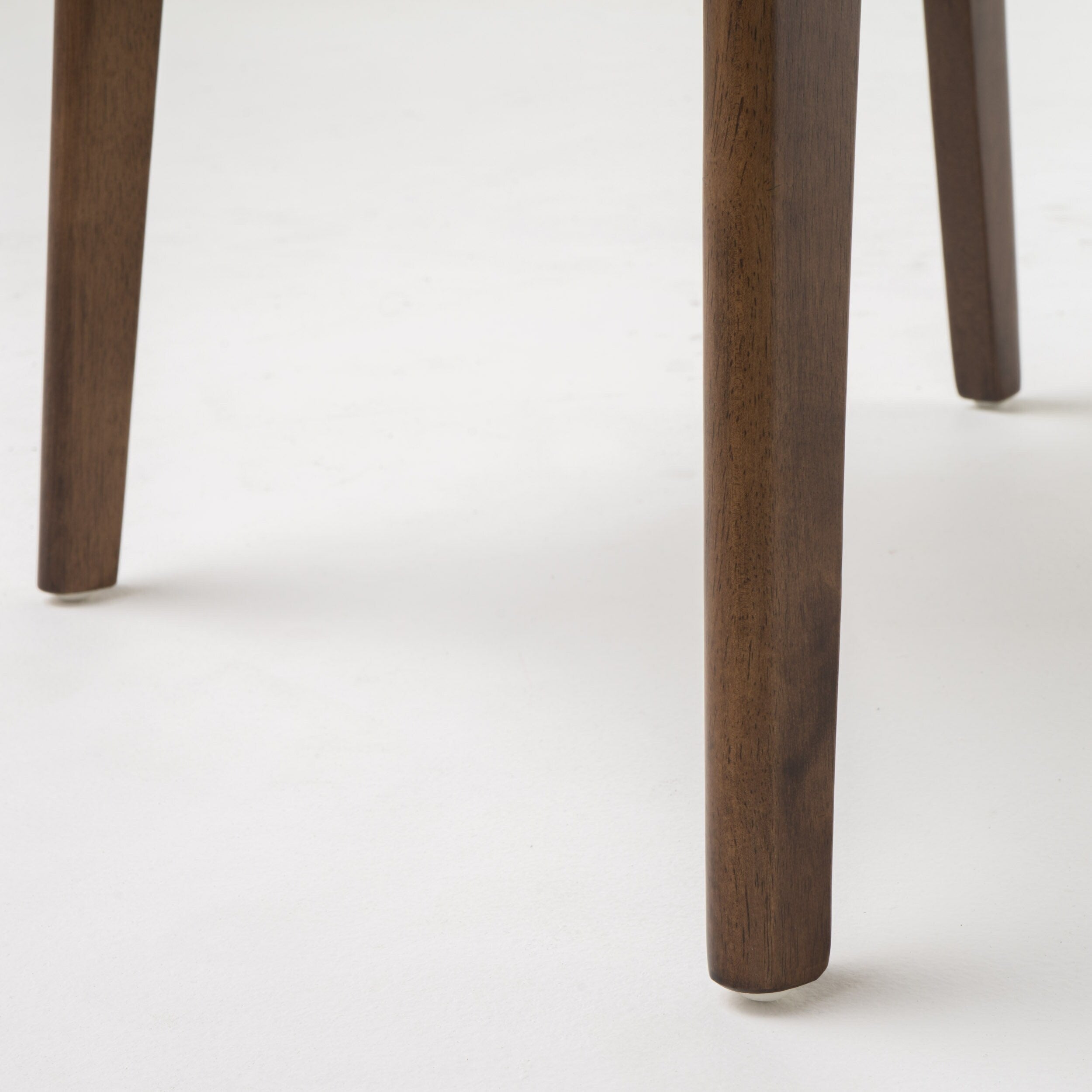 Abrielle Esszimmerstuhl im Mid-Century-Modern-Stil aus gepolstertem Gummibaumholz (2er-Set) von Christopher Knight Home