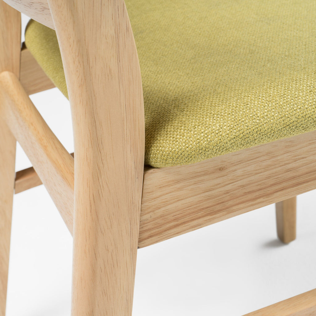 Abrielle Esszimmerstuhl im Mid-Century-Modern-Stil aus gepolstertem Gummibaumholz (2er-Set) von Christopher Knight Home