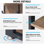 Garderobenständer-Schuhbank-Set für den Eingangsbereich, industrieller Garderobenständer