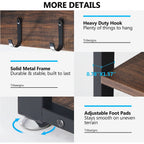 Garderobenständer-Schuhbank-Set für den Eingangsbereich, industrieller Garderobenständer