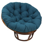 Bali Papasan-Sessel aus Rattan (107 cm) mit Twill-Kissen