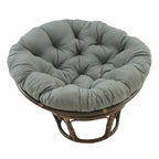Bali Papasan-Sessel aus Rattan (107 cm) mit Twill-Kissen