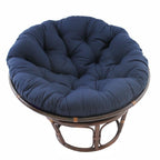 Bali Papasan-Sessel aus Rattan (107 cm) mit Twill-Kissen