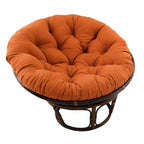 Bali Papasan-Sessel aus Rattan (107 cm) mit Twill-Kissen
