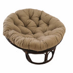 Bali Papasan-Sessel aus Rattan (107 cm) mit Twill-Kissen
