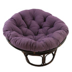 Bali Papasan-Sessel aus Rattan (107 cm) mit Twill-Kissen