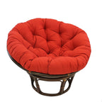 Bali Papasan-Sessel aus Rattan (107 cm) mit Twill-Kissen