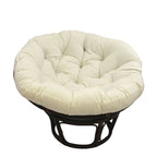 Bali Papasan-Sessel aus Rattan (107 cm) mit Twill-Kissen
