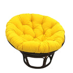 Bali Papasan-Sessel aus Rattan (107 cm) mit Twill-Kissen